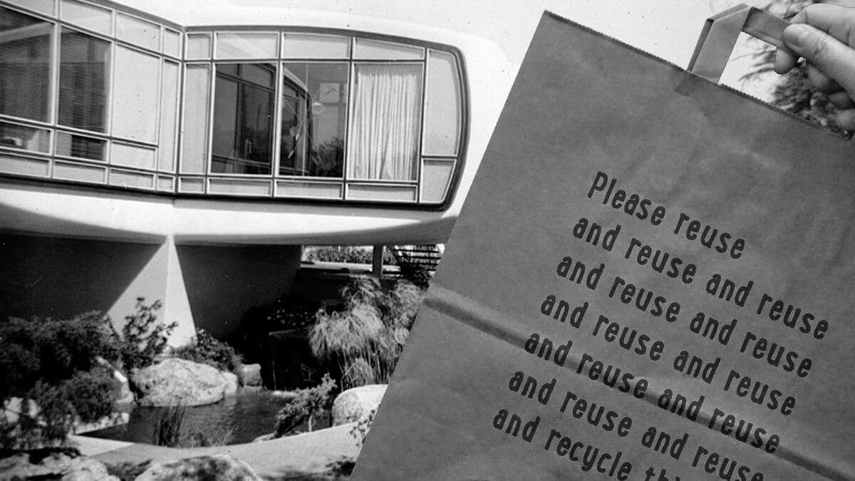 Monsanto Disneyland House of the Future with Paper Bag